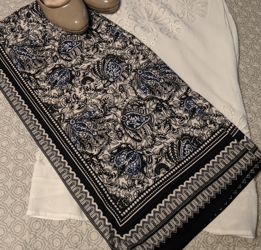 Talbots size 16 handkerchef print skirt